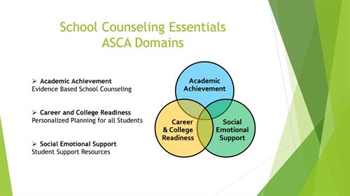 School Counseling Standards Domains - Academic, College and Career, Social Emotional